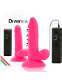 DIVERSIA - FLEXIBLER VIBRIERENDER DILDO ROSA 17 CM -O- 3.3 CM