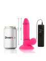 DIVERSIA - ROZE FLEXIBELE VIBRERENDE DILDO 17 CM -OF- 3,3 CM
