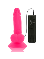 DIVERSIA - FLEXIBLE VIBRATING DILDO PINK 17 CM -O- 3.3 CM