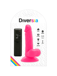 DIVERSIA - FLEXIBLE VIBRATING DILDO PINK 17 CM -O- 3.3 CM
