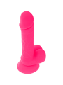 DIVERSIA - DILDO REALÍSTICO FLEXIBLE CON VIBRACIÓN ROSA 20.5 CM -O- 4.