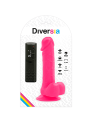 DIVERSIA - ROZE FLEXIBELE VIBRERENDE DILDO 20,5 CM -OF- 4,2 CM