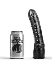 ALL BLACK - DILDO PRETO REALÍSTICO 20 CM