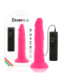 DIVERSIA - DILDO SOUPLE AVEC VIBRATION ROSE 23 CM -O- 4.3 CM