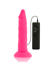 DIVERSIA - DILDO SOUPLE AVEC VIBRATION ROSE 23 CM -O- 4.3 CM