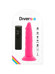 DIVERSIA - DILDO SOUPLE AVEC VIBRATION ROSE 23 CM -O- 4.3 CM