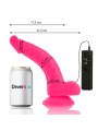 DIVERSIA - DILDO REALÍSTICO FLEXIBLE CON VIBRACIÓN ROSA 21.5 CM -O- 4.