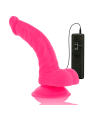 DIVERSIA - DILDO REALÍSTICO FLEXIBLE CON VIBRACIÓN ROSA 21.5 CM -O- 4.