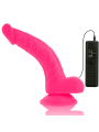 DIVERSIA - DILDO REALÍSTICO FLEXIBLE CON VIBRACIÓN ROSA 21.5 CM -O- 4.