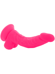 DIVERSIA - DILDO REALÍSTICO FLEXIBLE CON VIBRACIÓN ROSA 21.5 CM -O- 4.