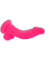 DIVERSIA - DILDO REALÍSTICO FLEXIBLE CON VIBRACIÓN ROSA 21.5 CM -O- 4.