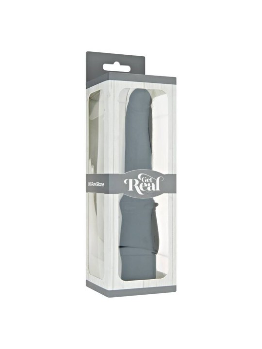 GET REAL - KLASSIEKE ZACHTE VIBRATOR ZWART