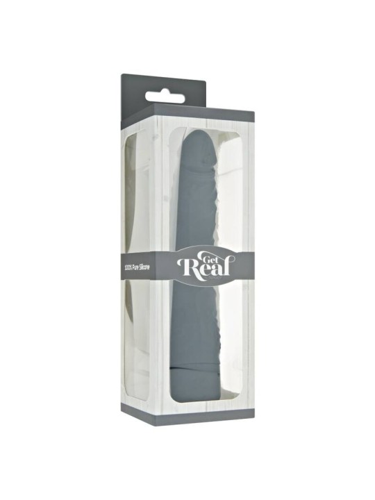 GET REAL - KLASSISCHER SCHLANKER VIBRATOR SCHWARZ
