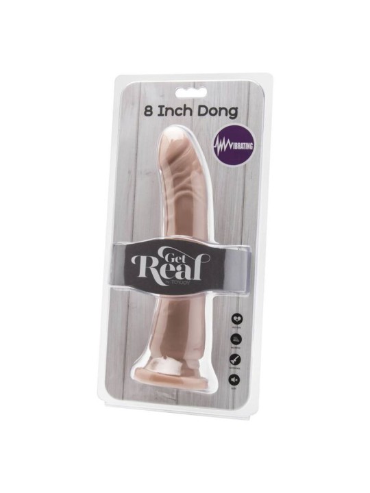 GET REAL - DONG 20,5 CM VIBRATING SKIN