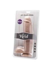 GET REAL - DILDO 25,5 CM MIT KUGELN VIBRATOR HAUT
