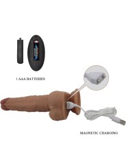 PRETTY LOVE - GODE EN SILICONE JONATHAN 3 VIBRATIONS + 3 MESURES DINSE