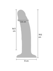 GET REAL - REALISTIC SILICONE VIBRATING DILDO PURPLE 19.5 CM