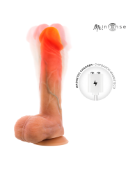 MR INTENSE - DILDO VIBRANTE LOGAN IN SILICONE CON EFFETTO CALORE E TEL