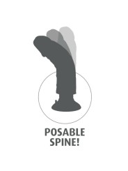 KING COCK - 17,78 CM NATUURLIJKE VIBRERENDE DILDO