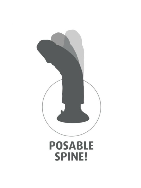 KING COCK - 20,32 CM NATUURLIJKE VIBRERENDE DILDO