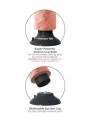 KING COCK - 20,32 CM NATUURLIJKE VIBRERENDE DILDO