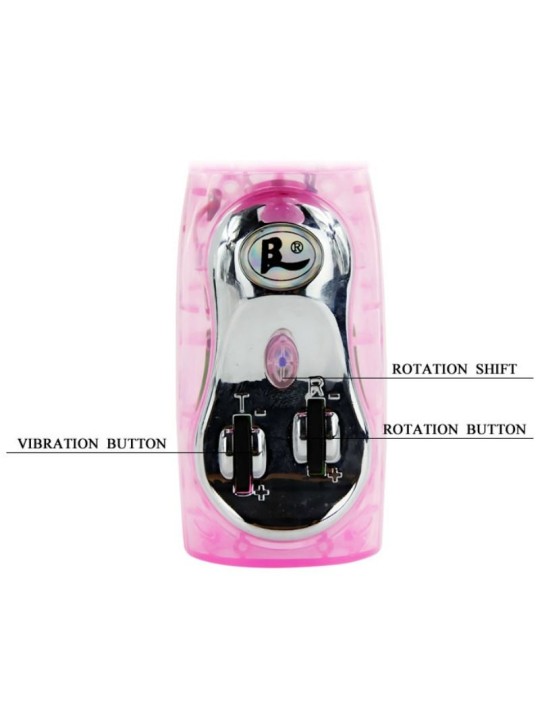BAILE - VIBRATOR WITH ROTATION AND RABBIT MULTIVE SPEED AND MULTIROTAT