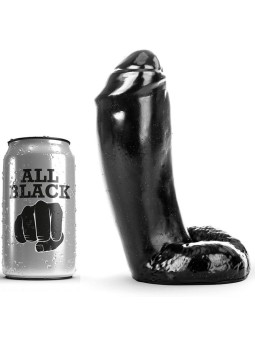 ALL BLACK - DILDO REALÍSTICO 18 CM
