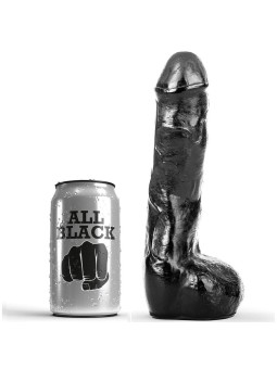 ALL BLACK - PENE REALÍSTICO ANAL 20 CM