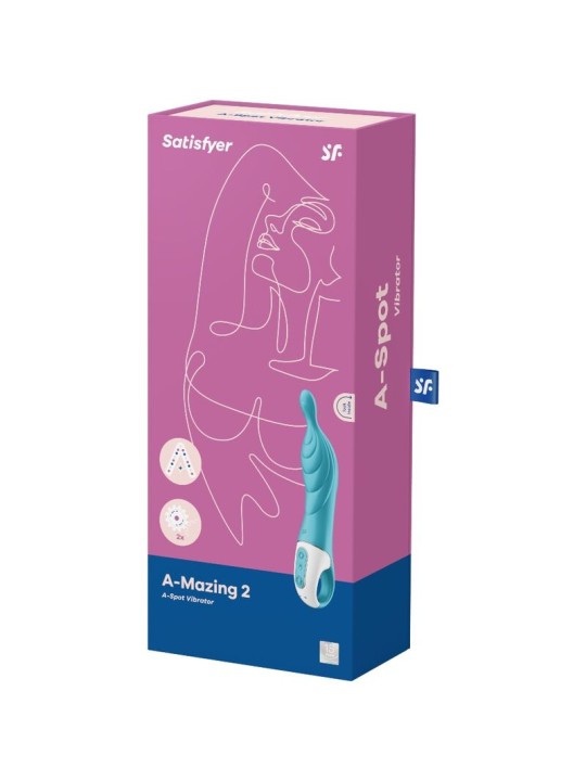 SATISFYER - AMAZING 2 ASPOT VIBRATOR TÜRKIS