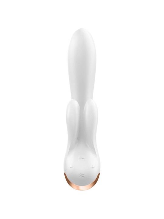 SATISFYER - APP VIBRATORE DOPPIO FLEX BIANCO