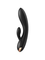 SATISFYER - DOUBLE FLEX VIBRADOR APP NEGRO