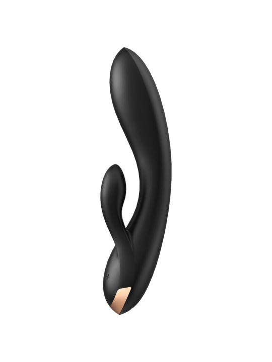 SATISFYER - DOUBLE FLEX VIBRATOR APP ZWART