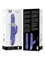 MR BOSS - ARTURO VIBRATOR & ROTATOR + WATCHME-AFSTANDSBEDIENING