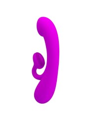 PRETTY LOVE - OPRECHTE SILICONEN CLITORALE VIBRATOR EN ZUIGELING PAARS