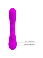 PRETTY LOVE - OPRECHTE SILICONEN CLITORALE VIBRATOR EN ZUIGELING PAARS