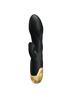 PRETTY LOVE - VIBRADOR DE LUXO Banhado A OURO RECARREGVEL PRETO