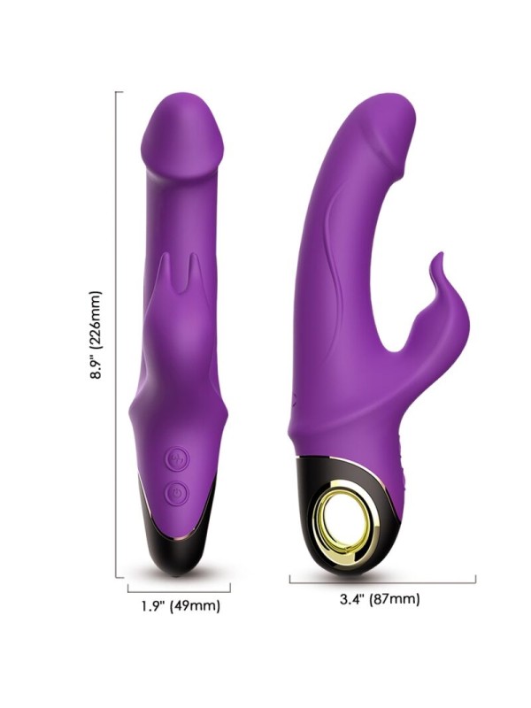 ARMONY - METEROR DILDO VIBRADOR RABBIT VIOLETA