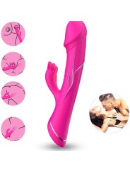 ARMONY - DILDO VIBRADOR COELHO SILICONE FÚCSIA
