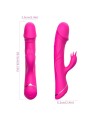 ARMONY - DILDO VIBRADOR RABBIT SILICONA FUCSIA