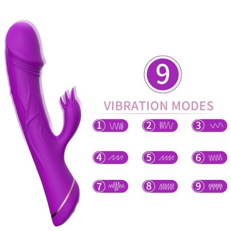 ARMONY - VIOLETTE SILICONEN KONIJN VIBRERENDE DILDO