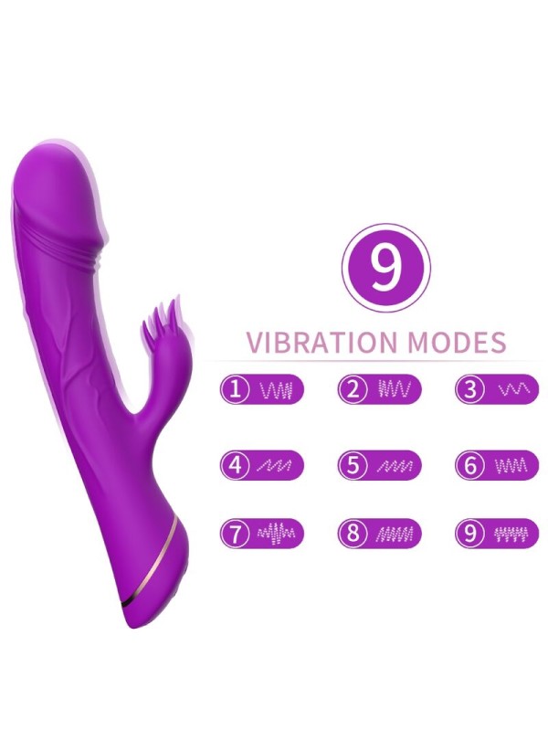 ARMONY - DILDO VIBRADOR RABBIT SILICONA VIOLETA