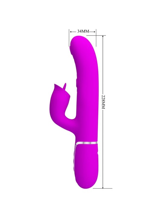 PRETTY LOVE - VIBRATORE CONIGLIO CON LICING FUCSIA