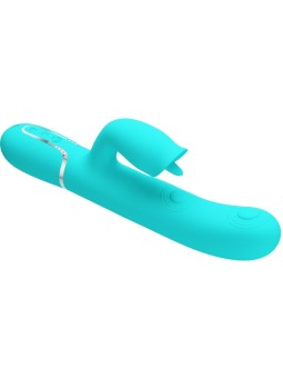 PRETTY LOVE - KANINCHENVIBRATOR MIT LECKENDEM AQUAGRÜN