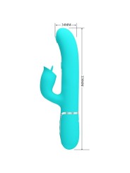 BONITO AMOR - VIBRADOR DE COELHO COM LAMBIDA AQUA VERDE