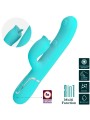 PRETTY LOVE - KANINCHENVIBRATOR MIT LECKENDEM AQUAGRÜN