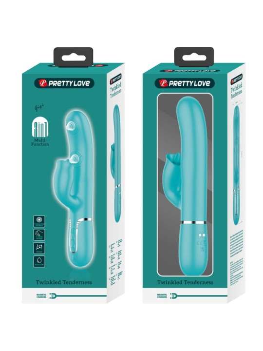 BONITO AMOR - VIBRADOR DE COELHO COM LAMBIDA AQUA VERDE