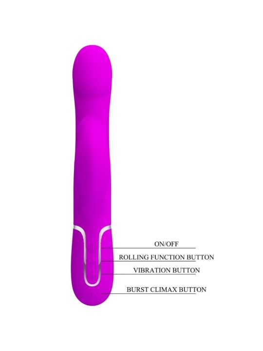 PRETTY LOVE - RABBIT VIBRATOR PEARLS VIOLET