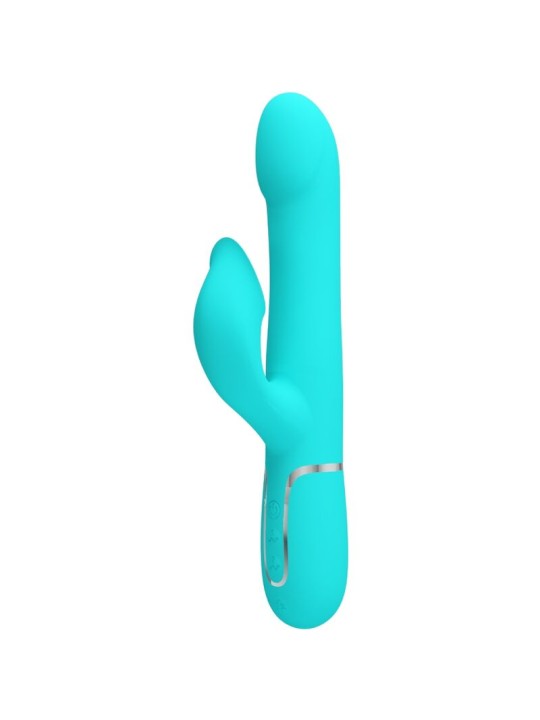 PRETTY LOVE - PERLES VIBRATEUR LAPIN VERT AQUA