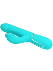 PRETTY LOVE - VIBRADOR RABBIT PERLAS VERDE AGUA