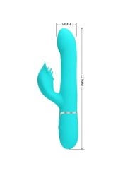 PRETTY LOVE - PERLES VIBRATEUR LAPIN VERT AQUA